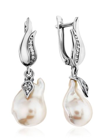 Fabulous Baroque Pearl Drop Earrings, image 