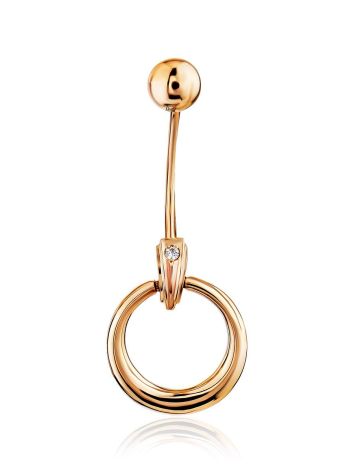 Chic Golden Navel Ring, image 