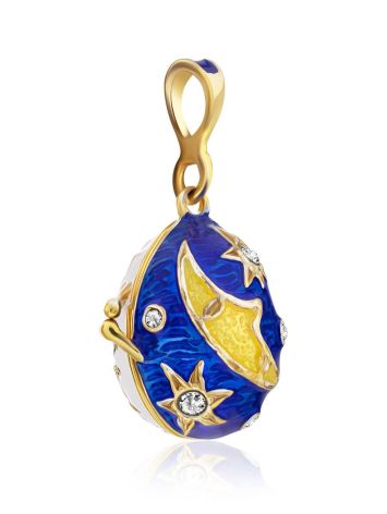Celestial Design Enamel Locket Egg Pendant The Romanov, image , picture 4