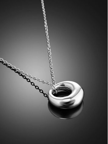 Striking Silver Pendant Necklace The Liquid, image , picture 2