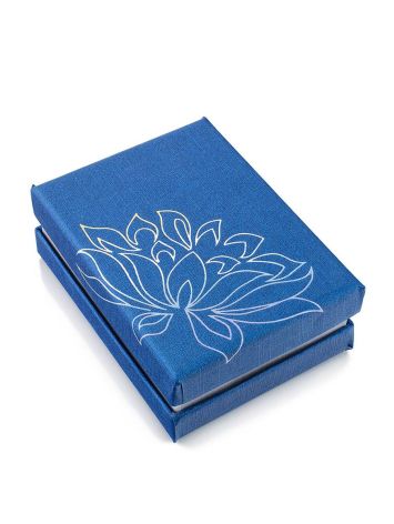 Floral Motif Blue Gift Box, image 