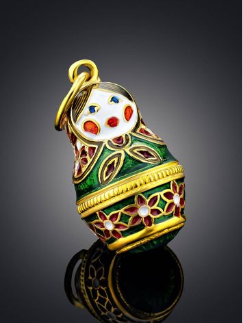 Bright Enamel Matryoshka Egg Pendant The Romanov, image , picture 2