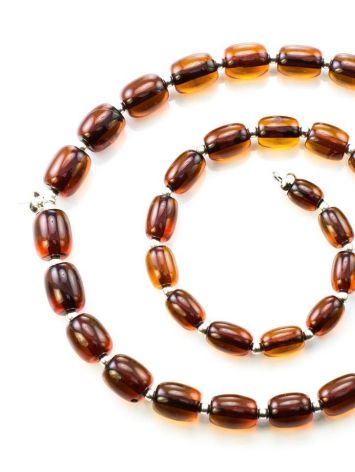 Amber Beaded Necklace With Bail, image 
