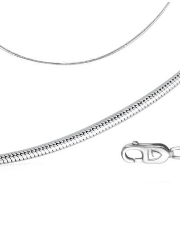 Sterling silver Curb chain 1.6mm, Length: 45, image 