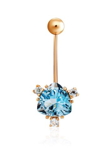 Dazzling Topaz Navel Piercing, image 