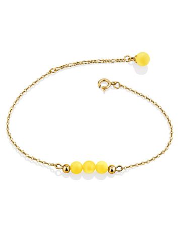 Chic Gilded Silver Amber Bracelet The Palazzo, image 