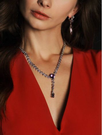 Voluptuous Silver Amethyst Necklace, image , picture 5
