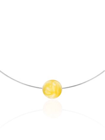 Designer Silver Wire Amber Necklace The Palazzo, image 