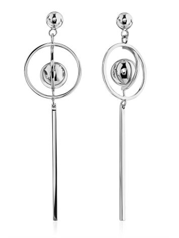 Chic Silver Stud Dangles The ICONIC, image 