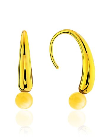 Trendy Gilded Silver Amber Earrings The Palazzo, image 