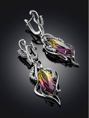Fabulous Silver Ametrine Dangle Earrings, image , picture 2