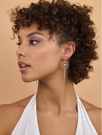 Chic Silver Stud Dangles The ICONIC, image , picture 3
