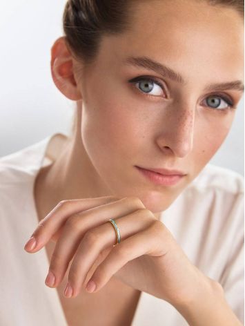Trendy Ultra Slender Enamel Ring, Ring Size: 7 / 17.5, image , picture 3