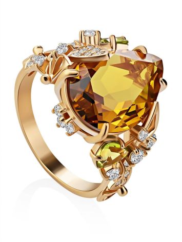 Lustrous Yellow Zultanite Ring, Ring Size: 8.5 / 18.5, image 