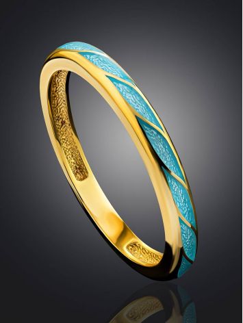 Bright Silver Enamel Ring, Ring Size: 6 / 16.5, image , picture 2