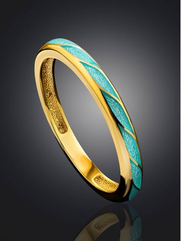 Trendy Ultra Slender Enamel Ring, Ring Size: 7 / 17.5, image , picture 2