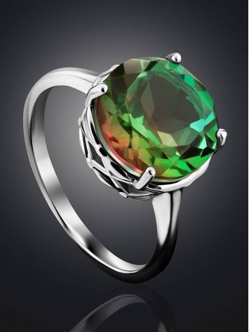 Lustrous Rainbow Quartz Ring, image , picture 2