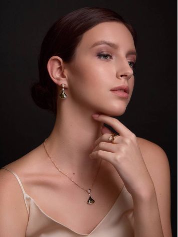 Amazing Green Amber Pendant Necklace, Length: 50, image , picture 3