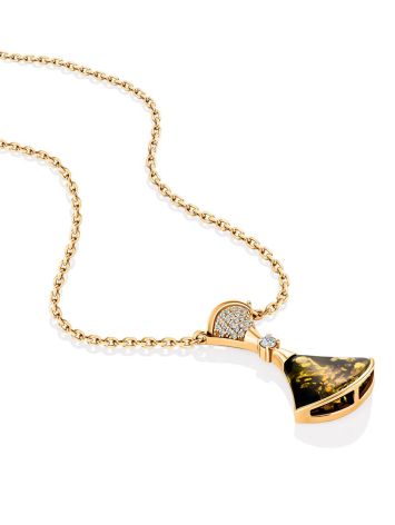 Amazing Green Amber Pendant Necklace, Length: 50, image , picture 4