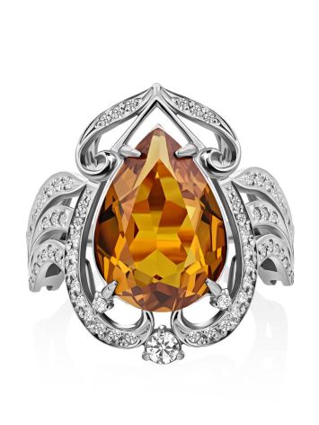 Bold Silver Zultanite Cocktail Ring, Ring Size: 9 / 19, image , picture 4