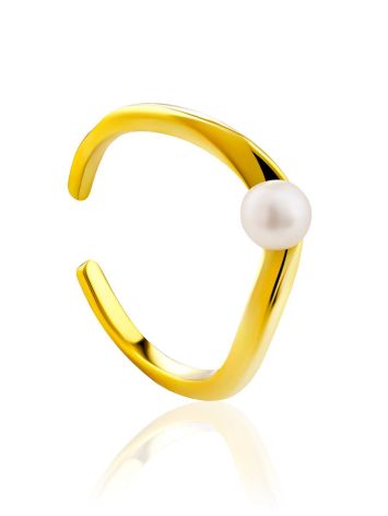 Refined 2-in-1 Gilded Silver Pearl Cuff The Palazzo, image 