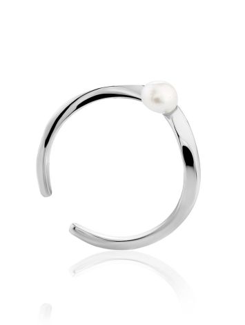 2-in-1 Silver Pearl Ear Cuff The Palazzo, image , picture 3