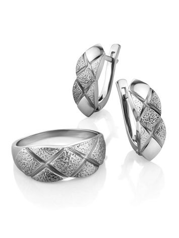 Textured Silver Ring, Ring Size: 6.5 / 17, image , picture 4