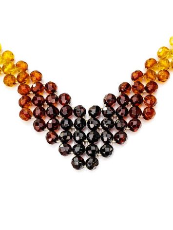 Mix Tone Amber Necklace, Length: 48, image , picture 5