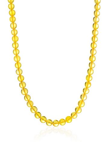 Classic Design Amber Beaded Necklace, image 