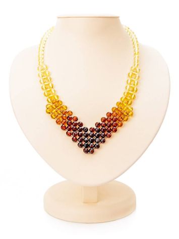 Fabulous Two Tone Amber Necklace, Length: 47, image 