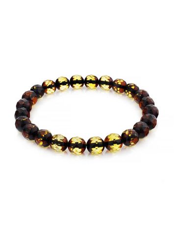 Green Amber Beaded Bracelet, Length: 15, image 