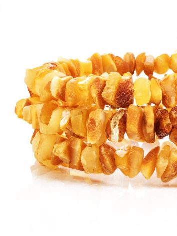 Unpolished Honey Amber Bracelet, image , picture 3