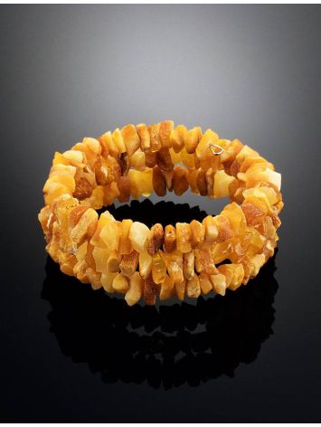 Unpolished Honey Amber Bracelet, image , picture 2