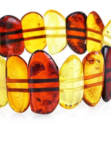 Multicolor Amber Elastic Bracelet, image , picture 3