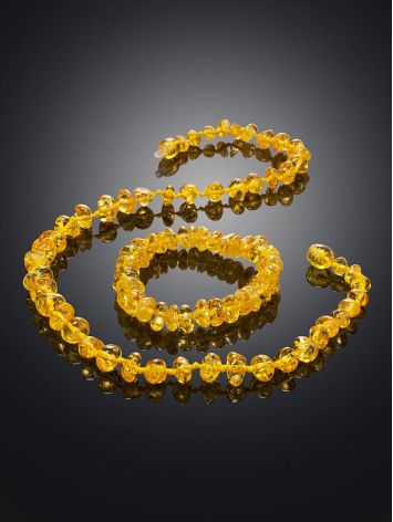 Lemon Amber Bracelet For Kids, image , picture 4
