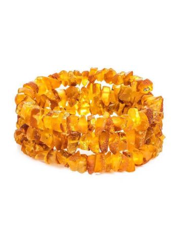 Unpolished Amber Wrap Bracelet, image 