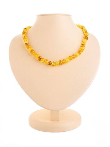 Multicolor Amber Beaded Necklace, image 