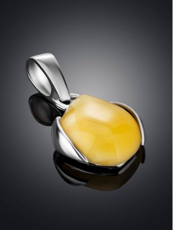 Honey Amber Pendant In Sterling Silver The Cat's Eye, image , picture 2