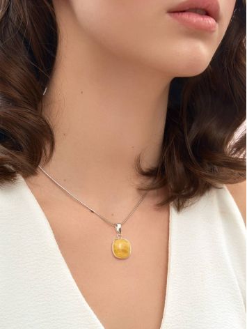 Honey Amber Pendant In Sterling Silver The Copenhagen, image , picture 3