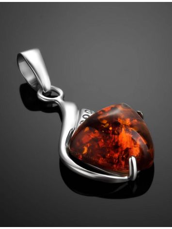 Ultra Feminine Amber Pendant In Sterling Silver The Acapulco, image , picture 3