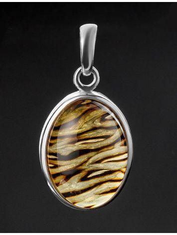 Amber Pendant In Sterling Silver The Nymph, image , picture 2