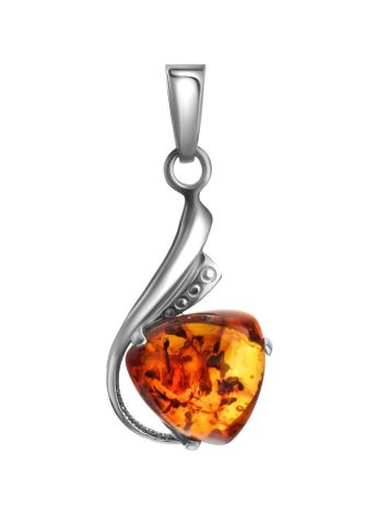 Ultra Feminine Amber Pendant In Sterling Silver The Acapulco, image , picture 2