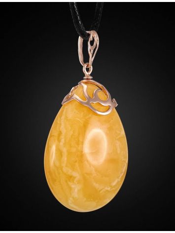 Amber Pendant In Gold The Cascade, image , picture 3