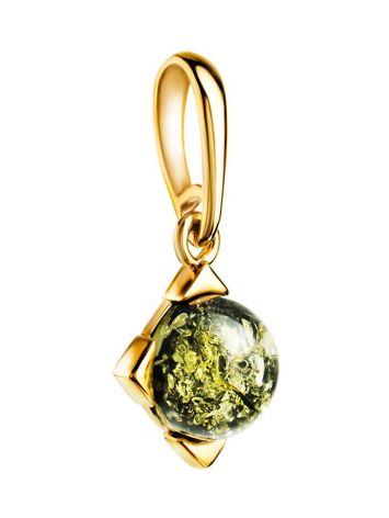Amber Pendant In Gold The Rondo, image , picture 3