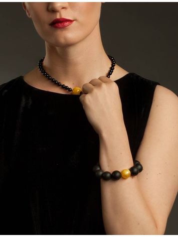 Black Amber Bracelet The Cuba, image , picture 4