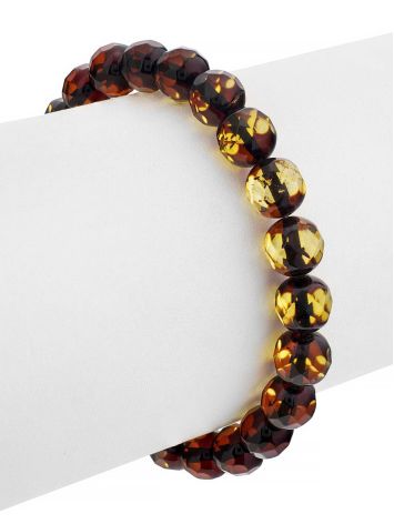 Green Amber Beaded Bracelet, Length: 15, image , picture 3