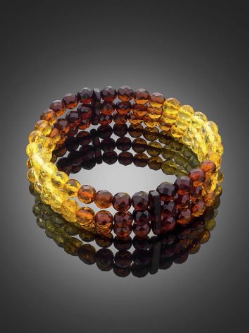 Fashionable Two Tone Amber Bracelet, image , picture 2