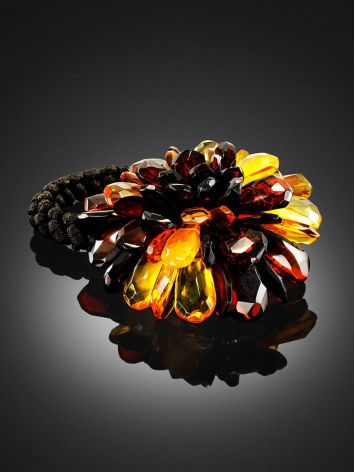 Mix Tone Amber Hair Tie The Chrysanthemum, image , picture 2