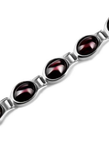 Cherry Amber Bracelet In Sterling Silver The Soprano, image , picture 3