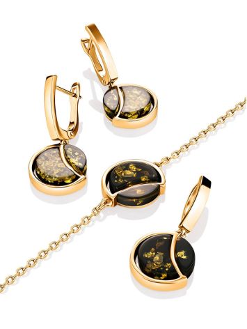 Chic Gilded Silver Amber Chain Bracelet The Monaco, Length: 16, image , picture 5
